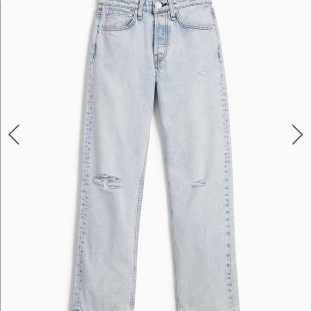 Rag & Bone: High Rise Ankle Straight Jeans
